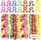 56 Counts Hawaiian Leis, Luau Party Supplies of Elastic Flowers Necklaces, Headbands and Wristbands - Tropical Hawaiian Decorations, Beach Party Decorations, Birthday Party Favors